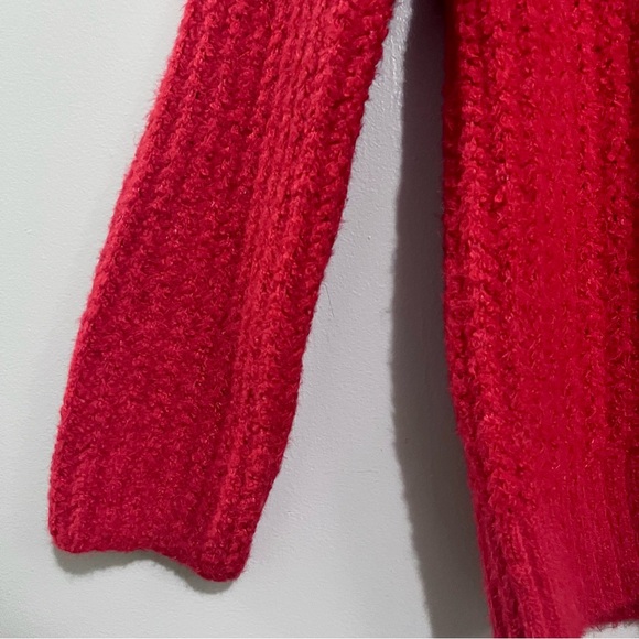 NWT Maeve By Anthropologie Cherry Red Cowl Neckline Pullover Knit Sweater π - Picture 5 of 16